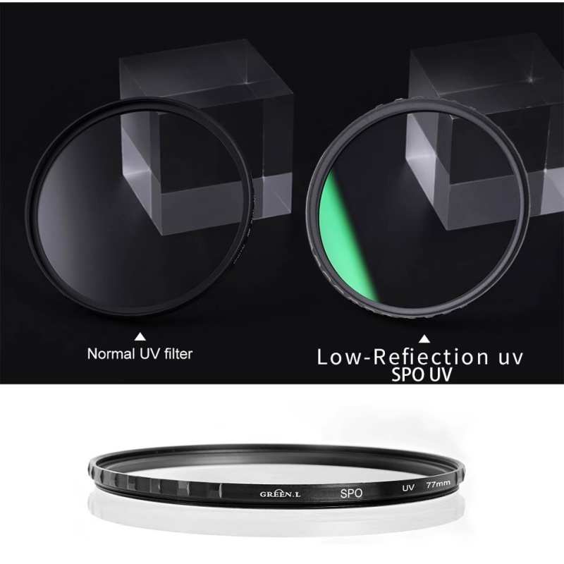 Green.L 49mm-82mm Camera Lens Filter SPO UV Filter